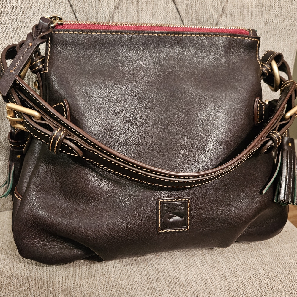 Dooney & Bourke Florentine Teagan 30 Brown Tmoro New W/O Tags
